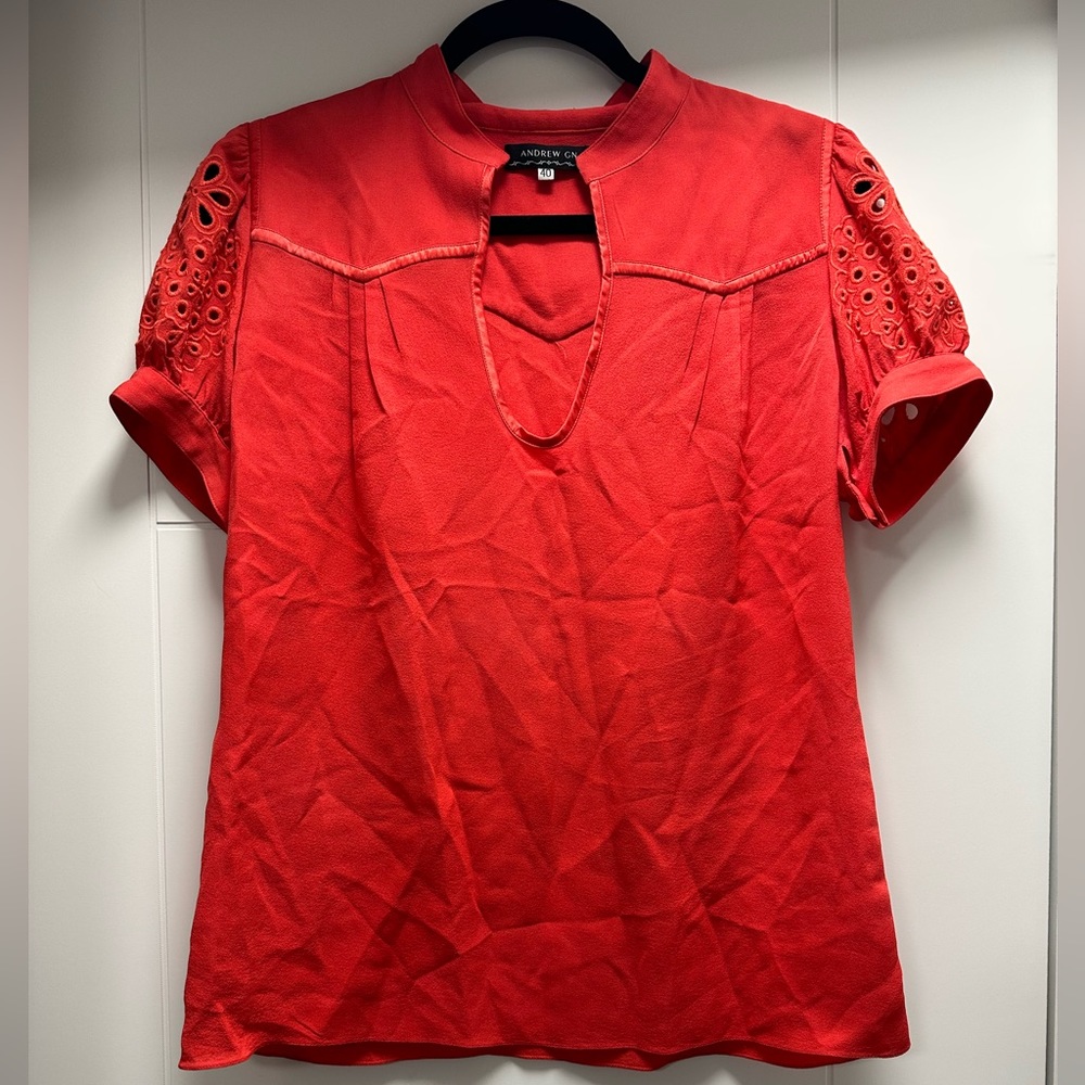 Andrew Gn silk top, M